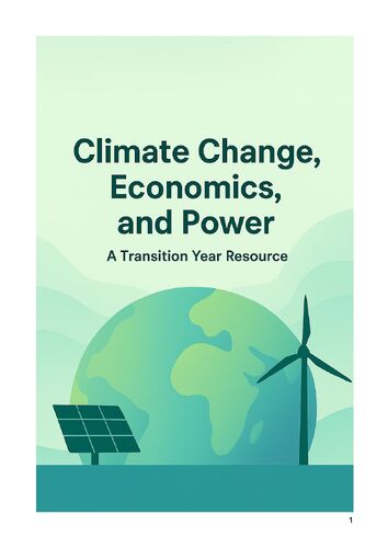 Climate Change, Economics and Power Ready.pm