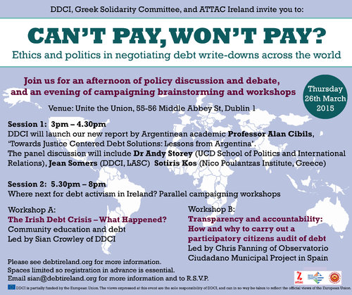 Cant pay wont pay flyer